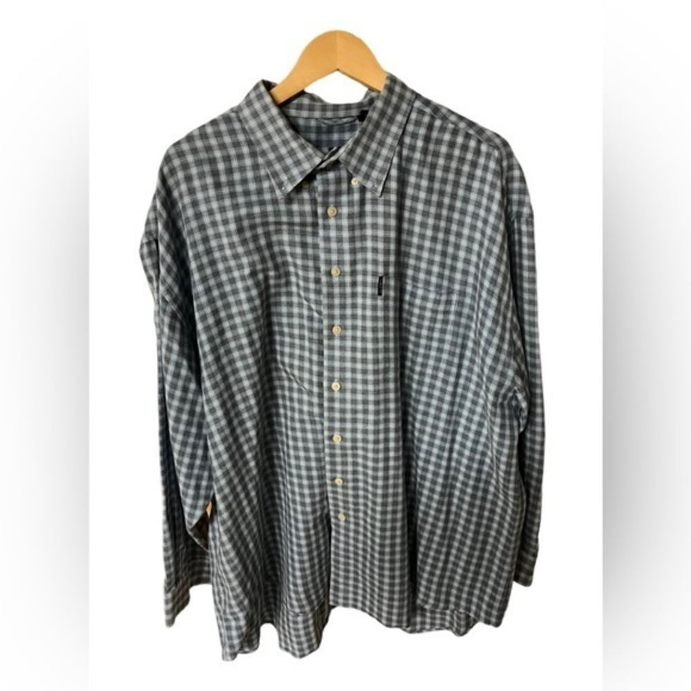 Izod men’s size 2X button down long sleeve indigo prep shirt‎